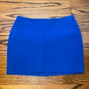Express cobalt blue mini skirt